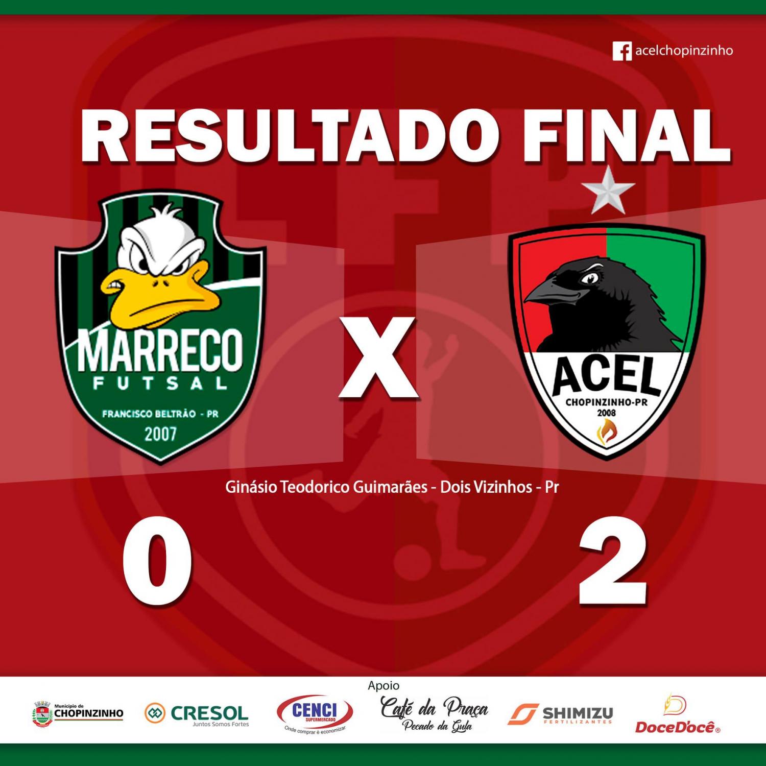 Dois Vizinhos X Acel Chopinzinho - Liga Futsal Paraná 